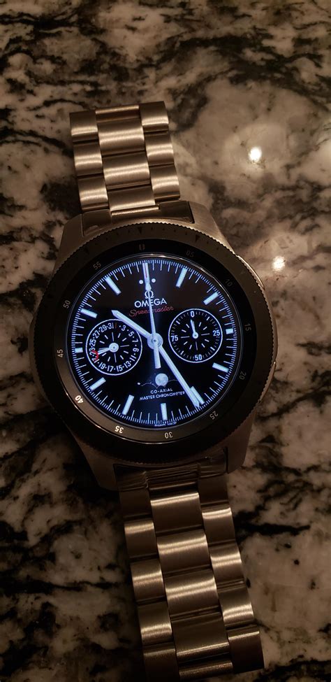 omega speedmaster galaxy watch face